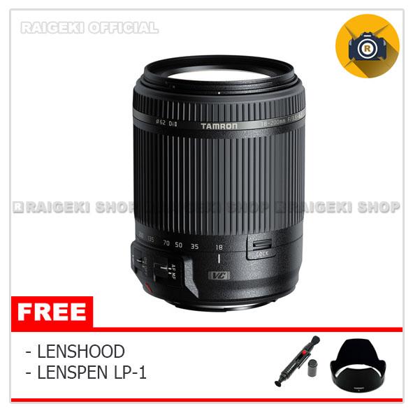 Tamron For Canon 18-200mm f/3.5-6.3 Di II VC (Free Lesnpen + Hood) - Original