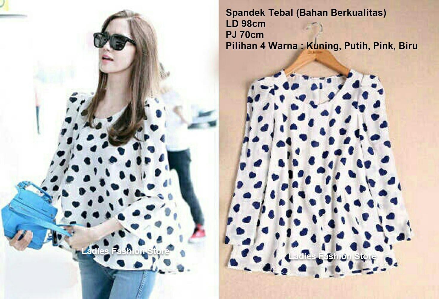 Baju Sabrina Lengan Panjang Wanita / Blouse wanita Lengan Panjang / Kemeja wanita / Blouse Murah / Atasa Wanita / Pakaian Wanita Murah / Baju Kantor Model Terbaru / Baju Wanita / Blouse Korea / Tunik Murah Wanita - sss (eetsw velo) PINK BIRU PUTIH KUNING