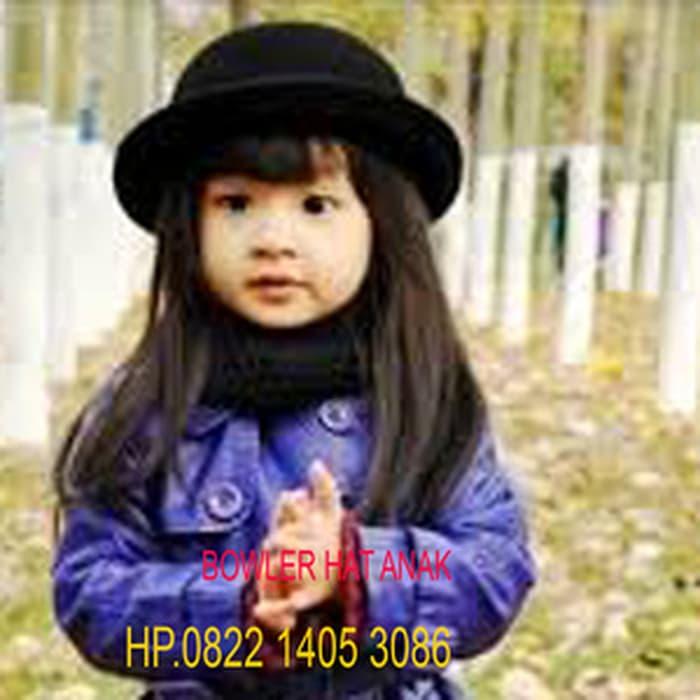 Sale - topi anak bowler hat topi chaplin topi bulat caplin Import