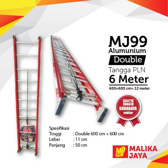Promo Tangga PLN Alumunium 12 Meter Mer MJ 99 Tangga Telkom Seperti fiber Original