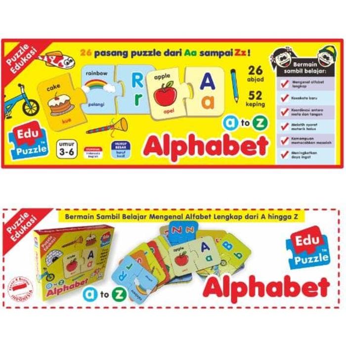 mainan edukasi edukatif puzzle puzlo ALPHABET surabaya