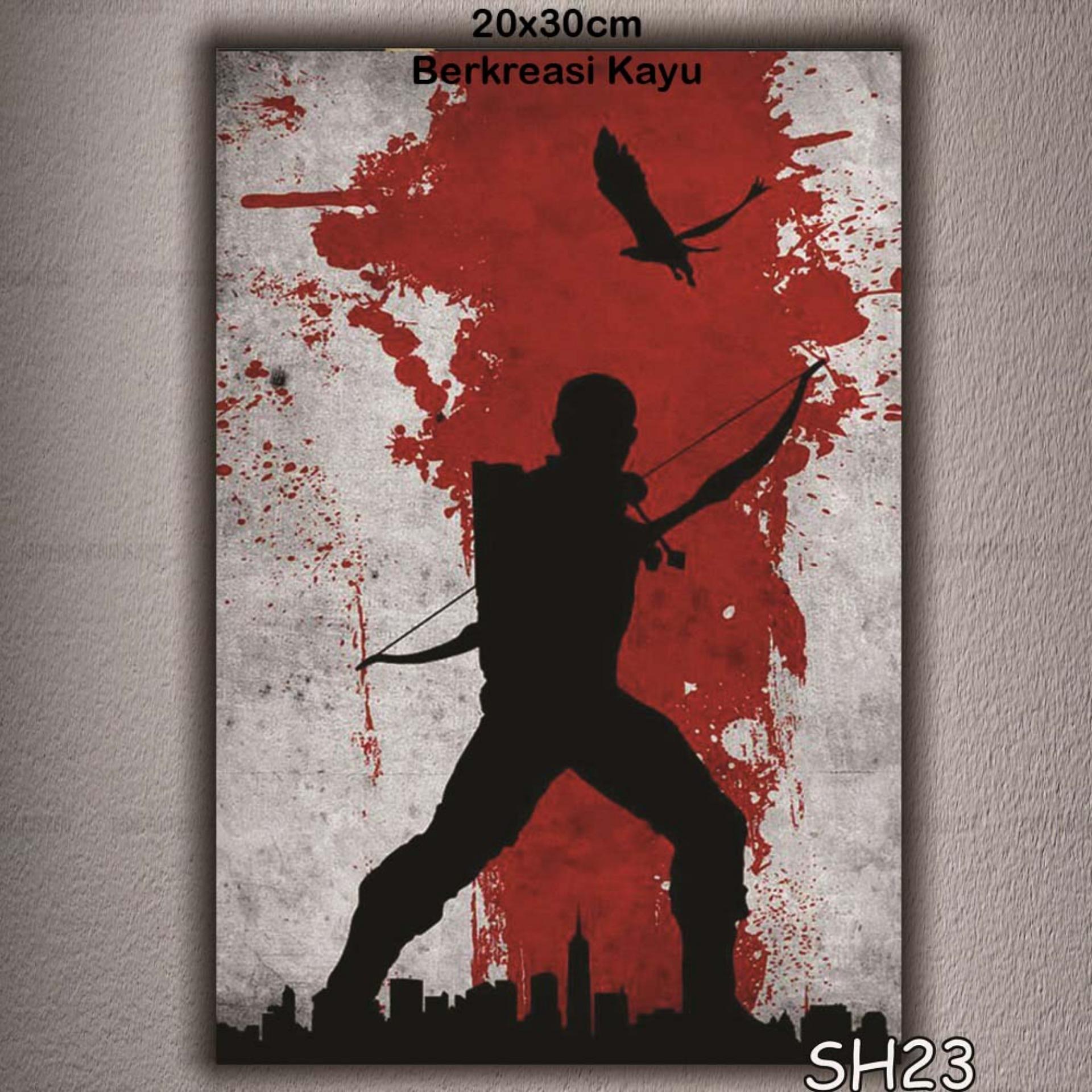 Vasty Hiasan Dinding Kayu Wall Decor Poster Super Hiro VSH-23