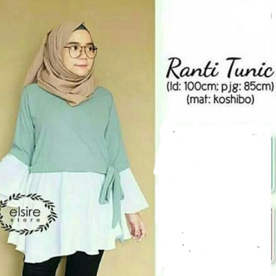 Termurah / Fahion Muslim / Ranti Tunik Tosca #C / Bandung