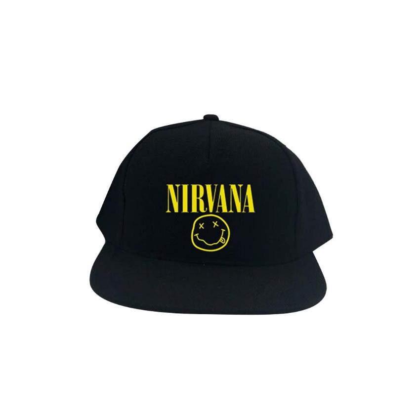Jakarta Distro Topi Snapback nirvana Black Premium