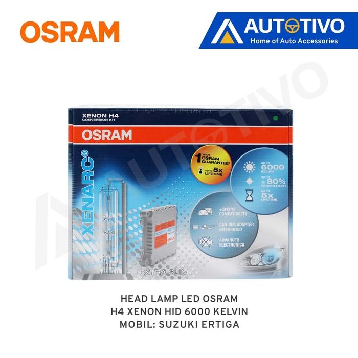 Suzuki Ertiga Osram Lampu Depan (Head Lamp) Xenon HID H4 6000k
