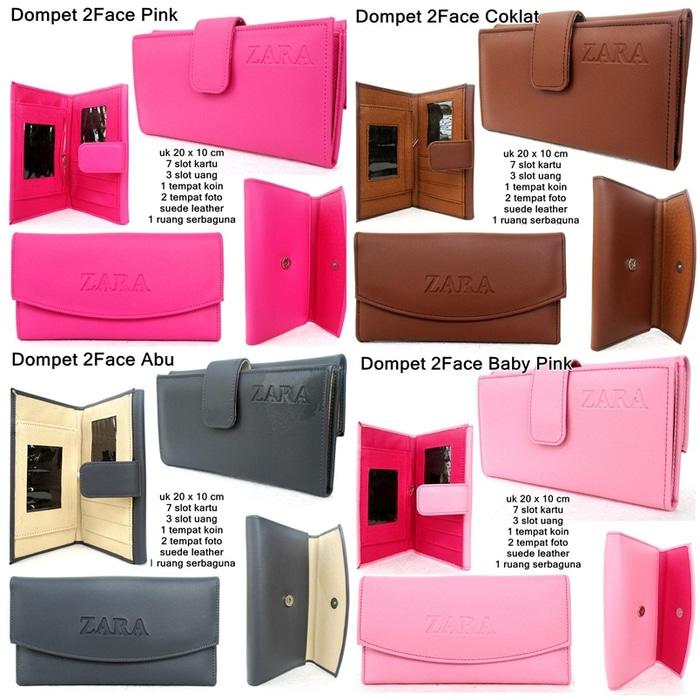 DOMPET WANITA MURAH ZARA 2FACE (2 TAMPILAN BERBEDA) KW SUPER HARGA GROSIR ALL