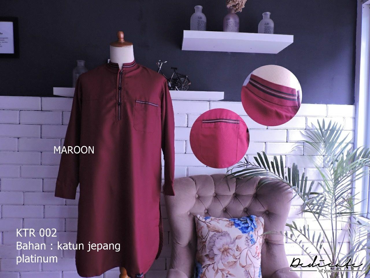 gamis turki ikhwan ORIGINAL kualitas terbaik - Maroon, XXL