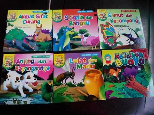 paket cerita Anak bilingual kisah fabel 7