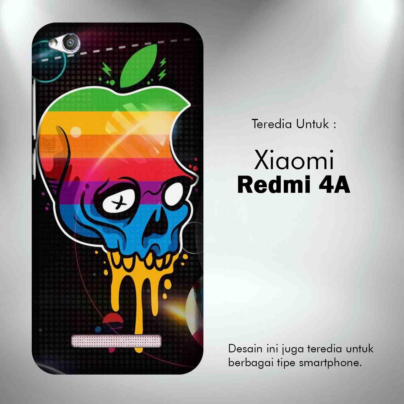 Apple Skull 1 Casing Custom Xiaomi Redmi 4A Case Cover