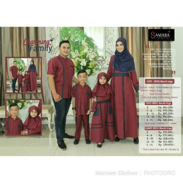 Disc.15{55e037da9a70d2f692182bf73e9ad7c46940d20c7297ef2687c837f7bdb7b002} Samara Family Couple E01 / Sarimbit keluarga / Baju Muslim Sarimbit (Koko anak uk 8-10)