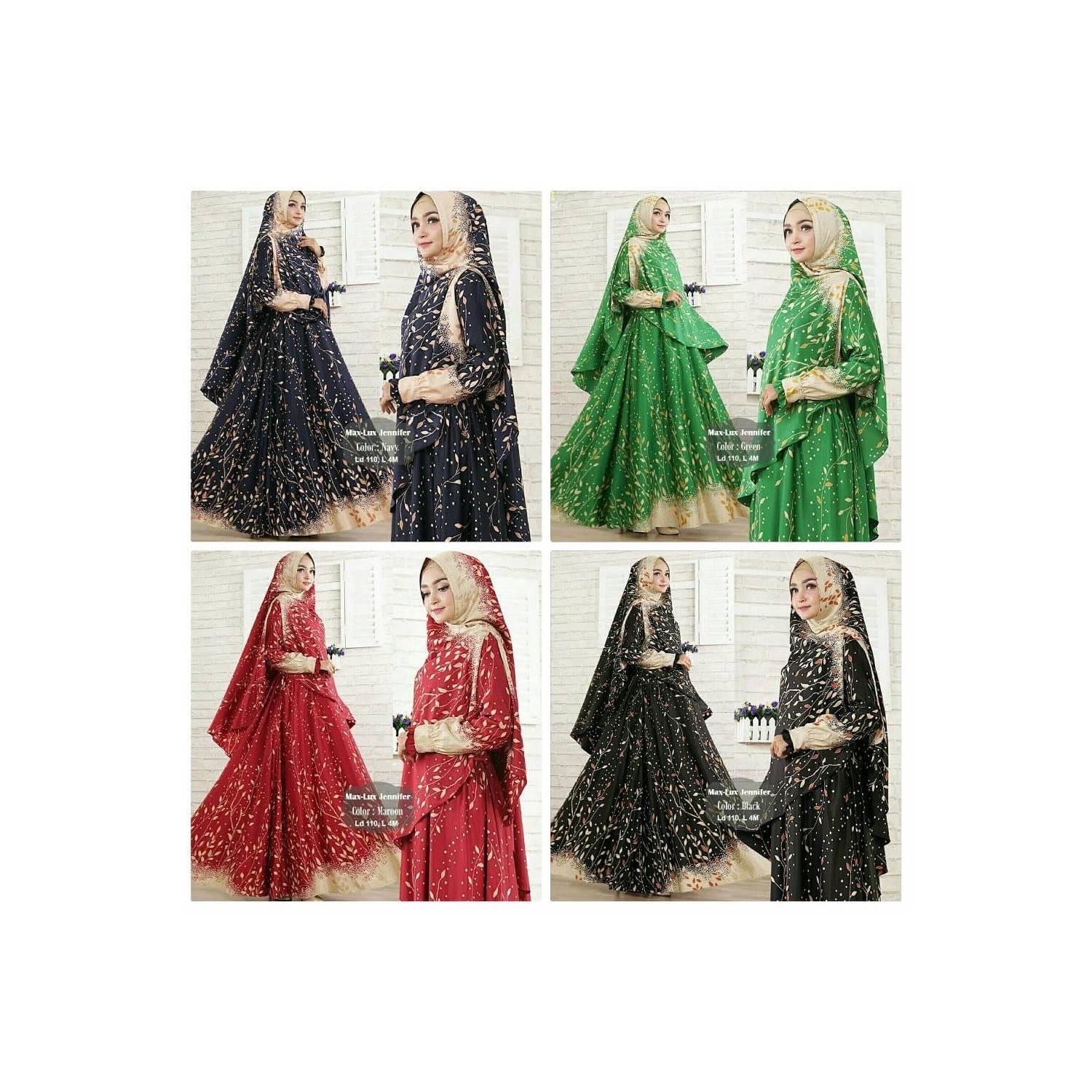 MURAH GAMIS PESTA JUMBO JENIFER BUSANA MUSLIM MEWAH