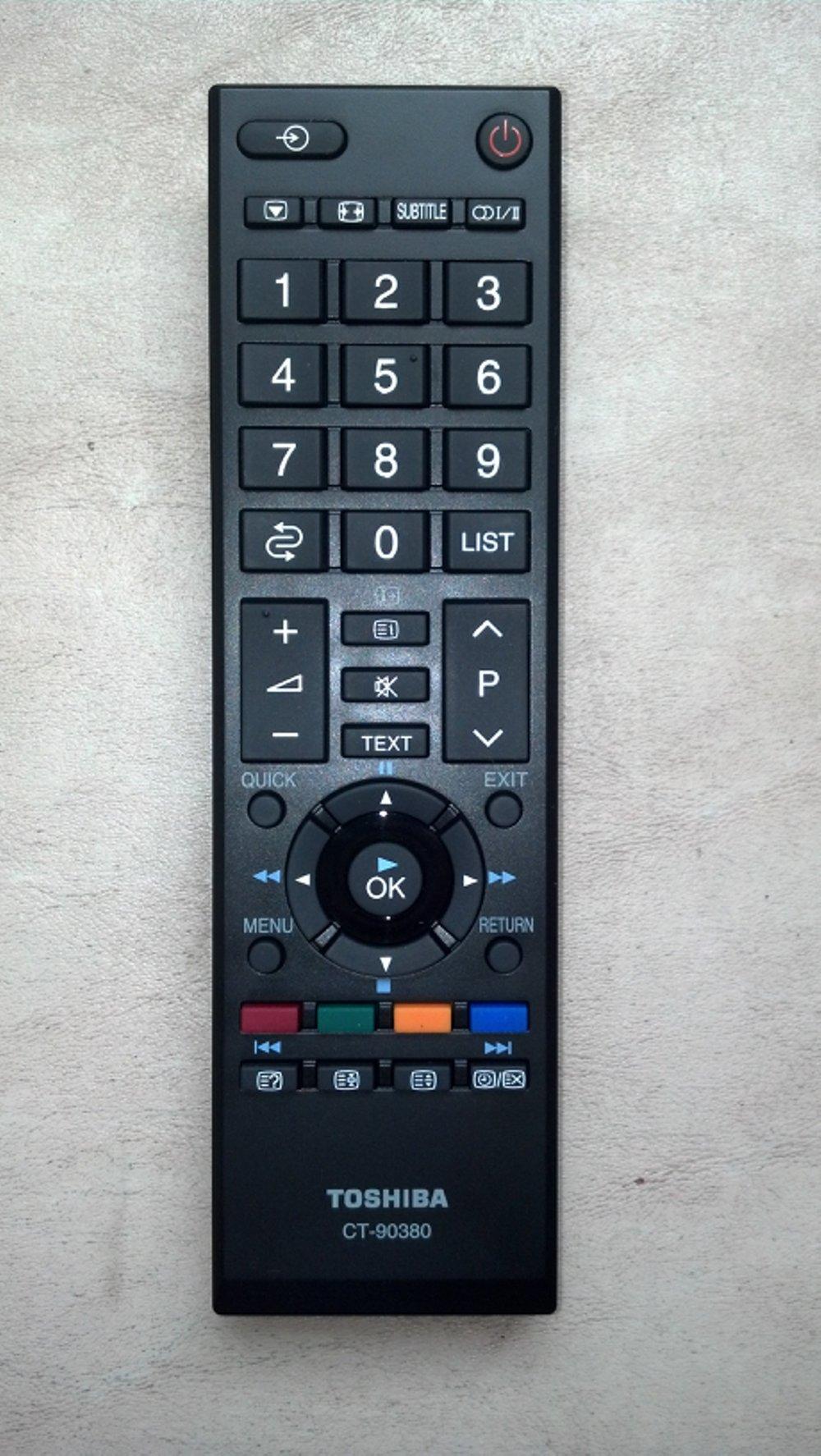 remote led/lcd tv toshiba ct-90380 cocok untuk semua tipe toshiba