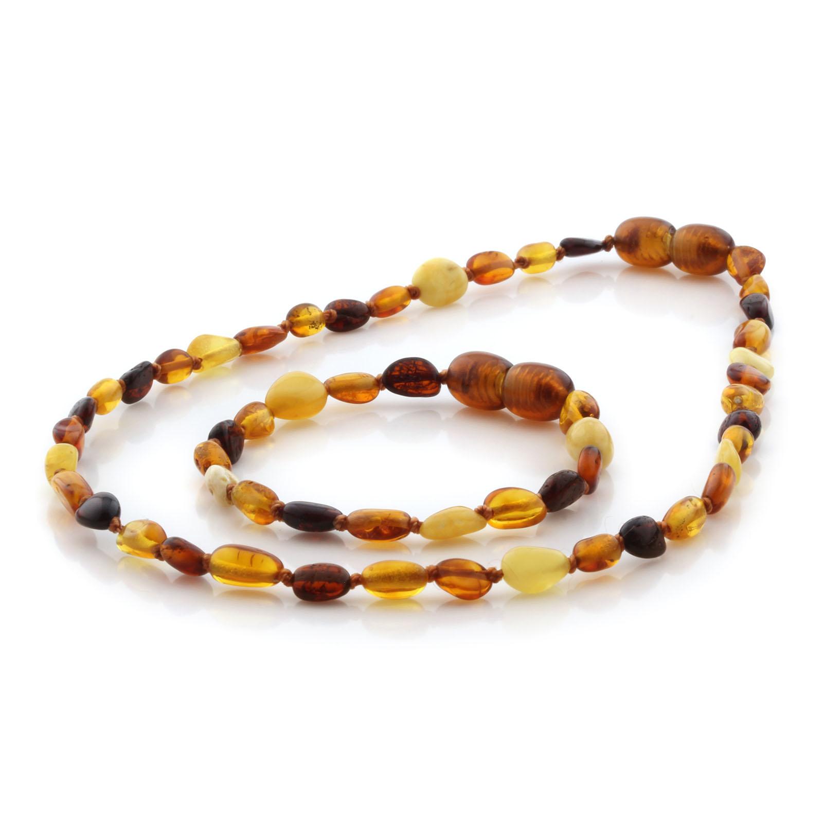 SET BE129 Kalung dan Gelang Baltic Amber Baby