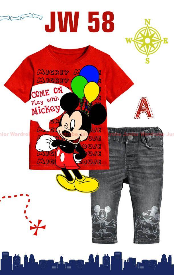Jw 58a Pakaian Anak Laki Setelan Kaos Jeans