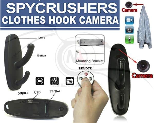 Spy Camera Model Gantungan Pakaian With Remote / Aneka Kamera Pengitai Murah / Kamera Tersembunyi Model Gantungan Pakain Terbaru