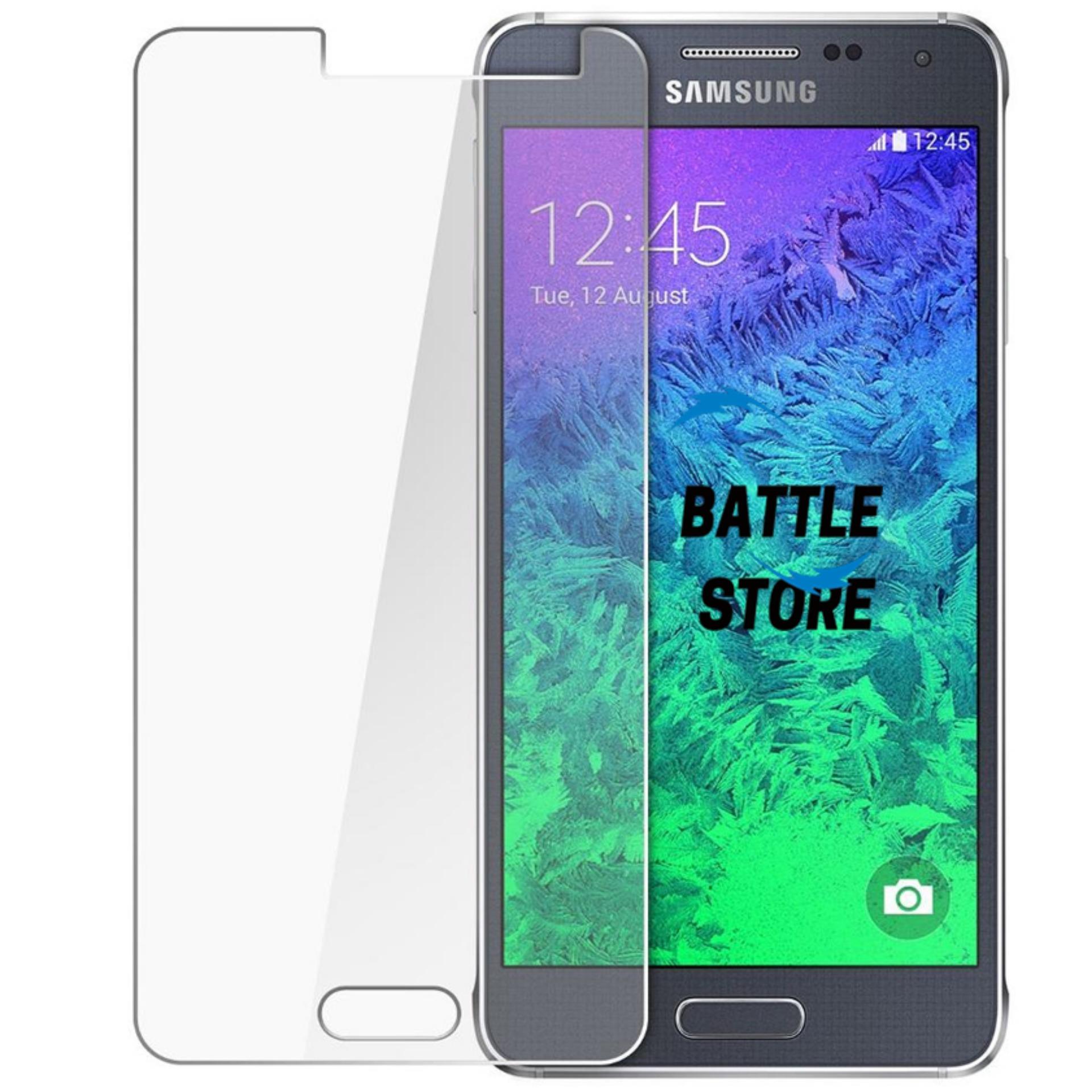 Samsung Galaxy A5 2015 ( A500 )Screen Protector Tempered Glass / Anti Gores Kaca - White Clear