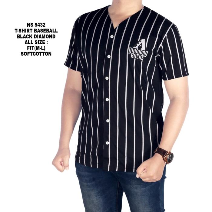 Hemat 10%!! Baju Kaos Salur Pria Lelaki Cowok Spandek Murah Hitam & Putih - ready stock