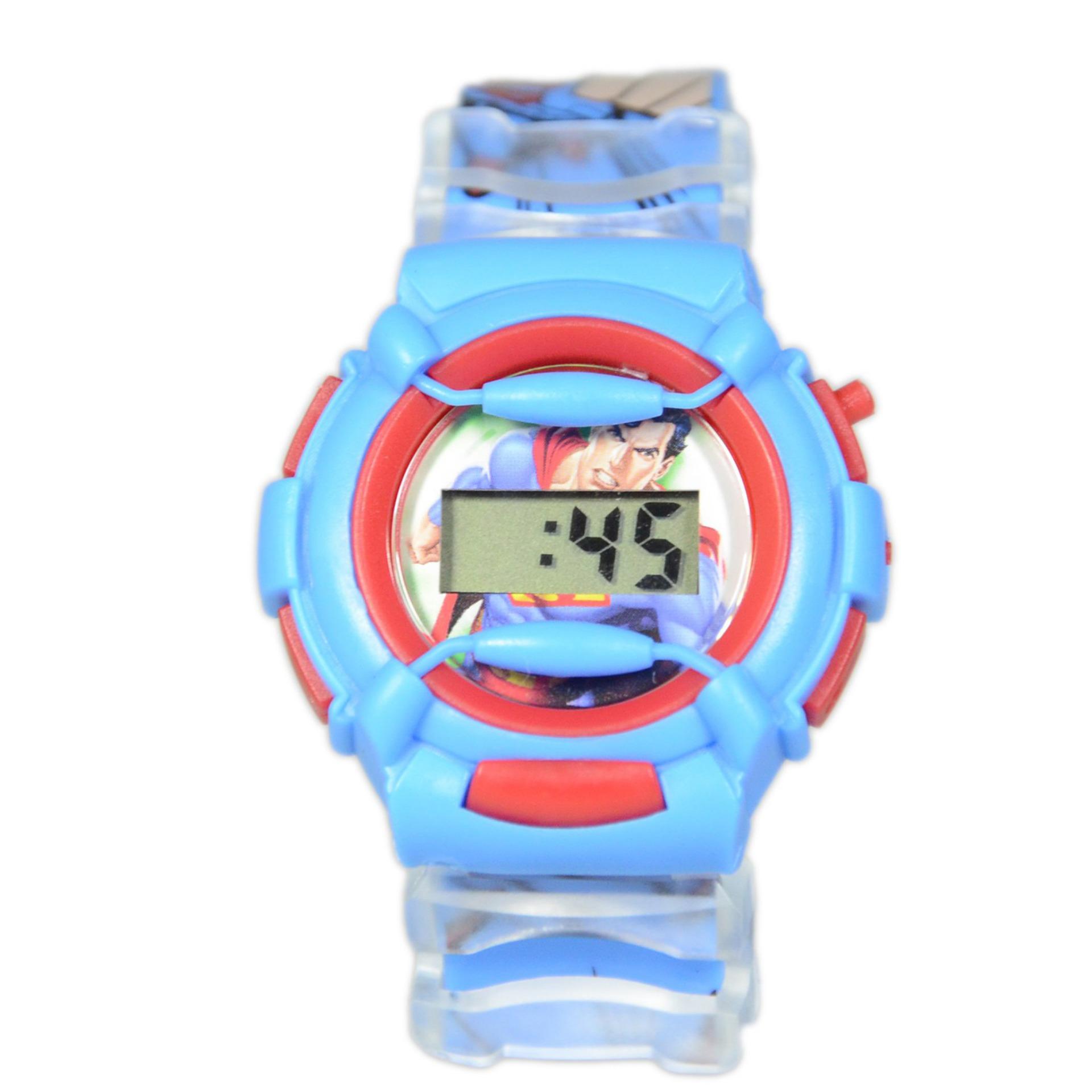 DnB COLLECTION Jam Tangan Anak Sporty Baby-G Superman - Biru Muda