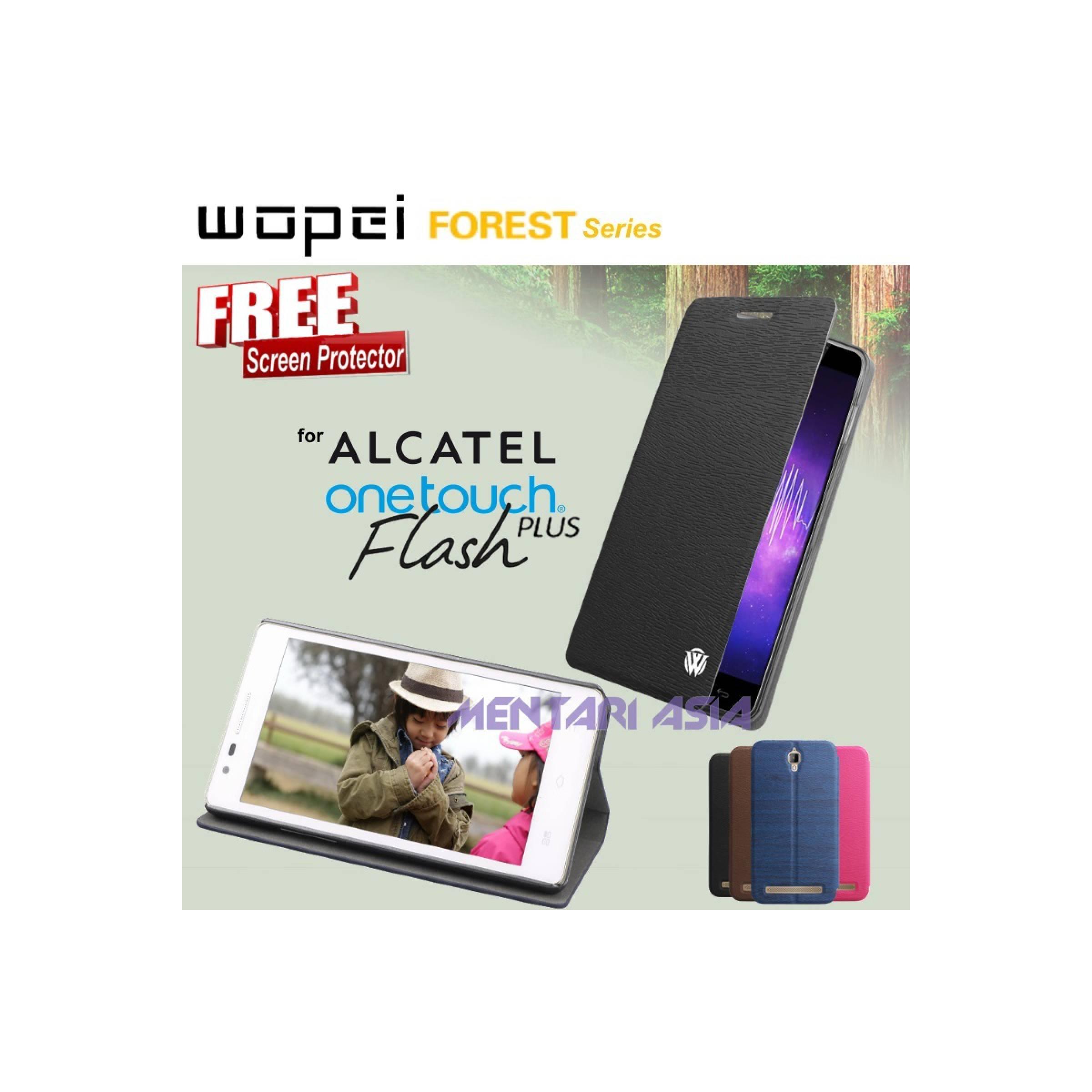 Flipcover ALCATEL OneTouch Flash-PLUS : WOPEI Forest ( + FREE SP)