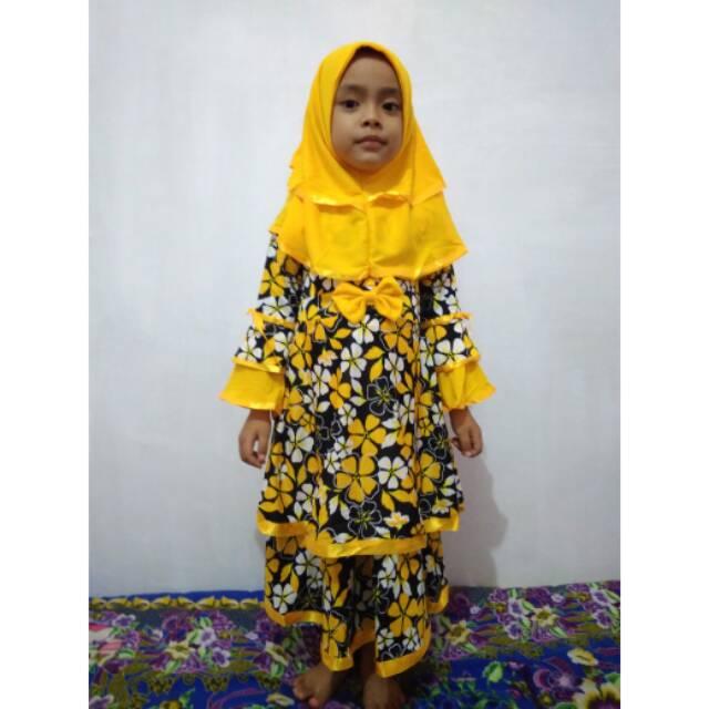 Baju lebaran muslim Gamis anak tanggung TK SD tumpuk susun (no 4,6,8)