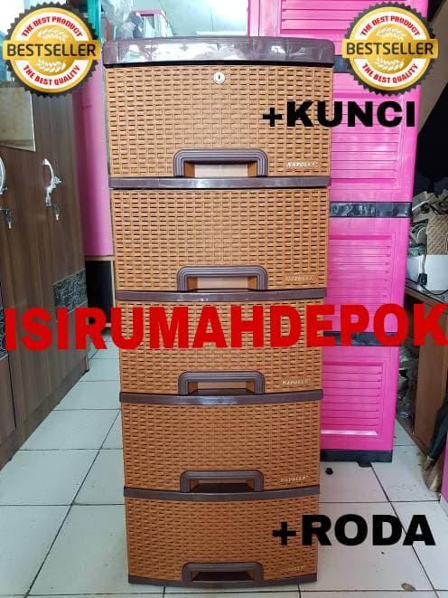 Lemari Plastik Napolly Rotan 5 Susun Modern Minimalis Kunci Roda Murah @ lemari plastik napolly pakaian gantung baju rovega murah 4 2 susun lion star napoly club