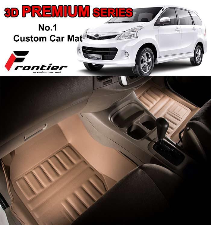 Karpet Mobil 3D Custom AVANZA, AVANZA VELOZ 2011 - 2016 3 BARIS BEIGE FRONTIER