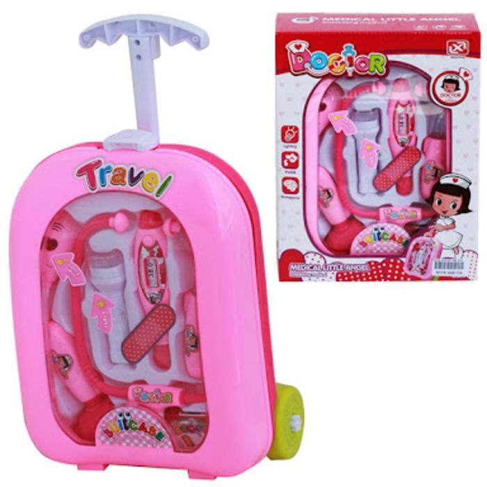 Mainan Mainan Anak - Medical Little Angel Doctor Set Koper Travel Lampu Suara