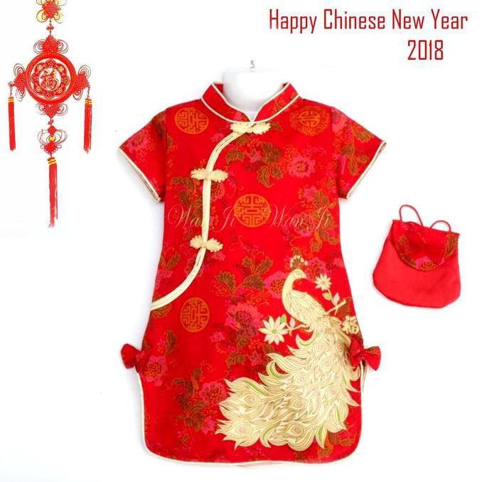 PROMO SALE - DI18 DRESS XINCIA ANAK 1-5 TAHUN BAJU IMLEK 2018 SINCIA CHEONGSAM F001