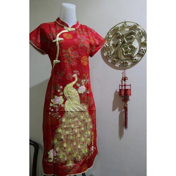 Promo Hanya Hari Ini Baju Dress Cheongsam Imlek Perempuan Murah