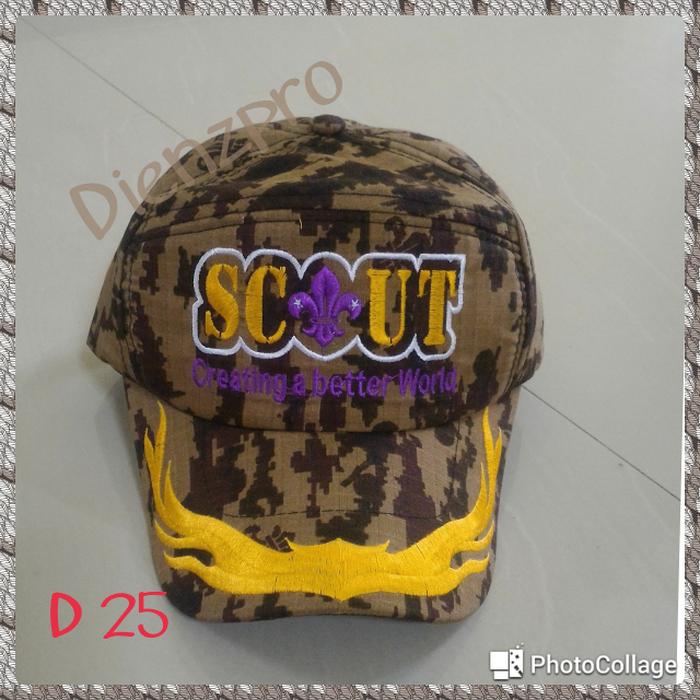 Sedang Diskon!! Topi Loreng Digital Pramuka - ready stock
