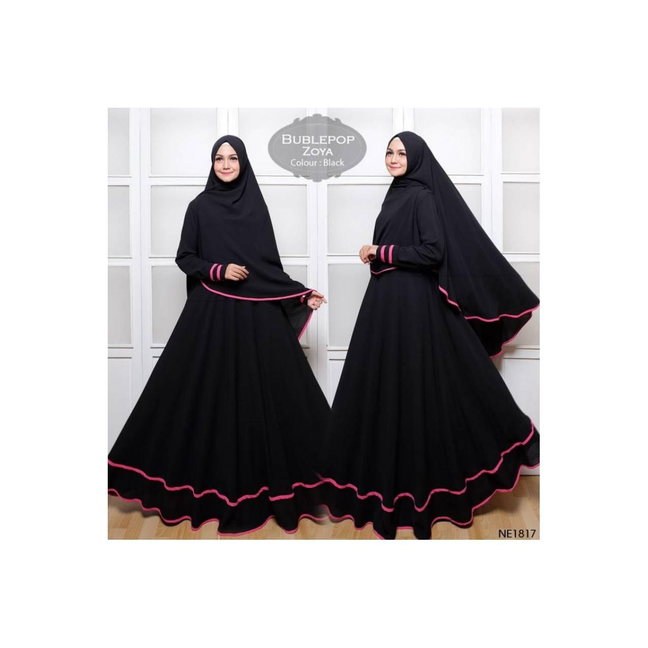 NE1817 | GAMIS BUBLE ZOYA SYARI - DRESS PESTA MUSLIMAH ELEGAN ORIGINAL
