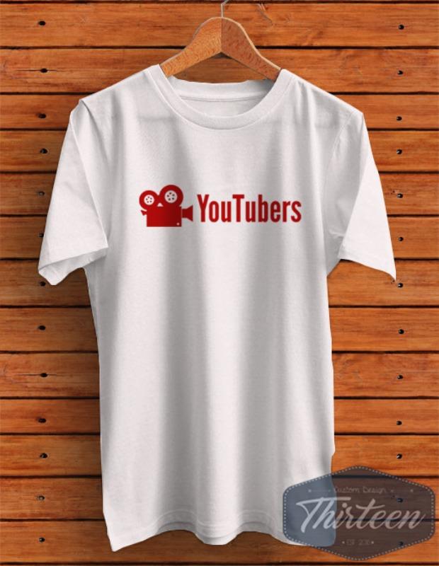 Kaos Original Baju Youtube Kualitas Distro - Putih