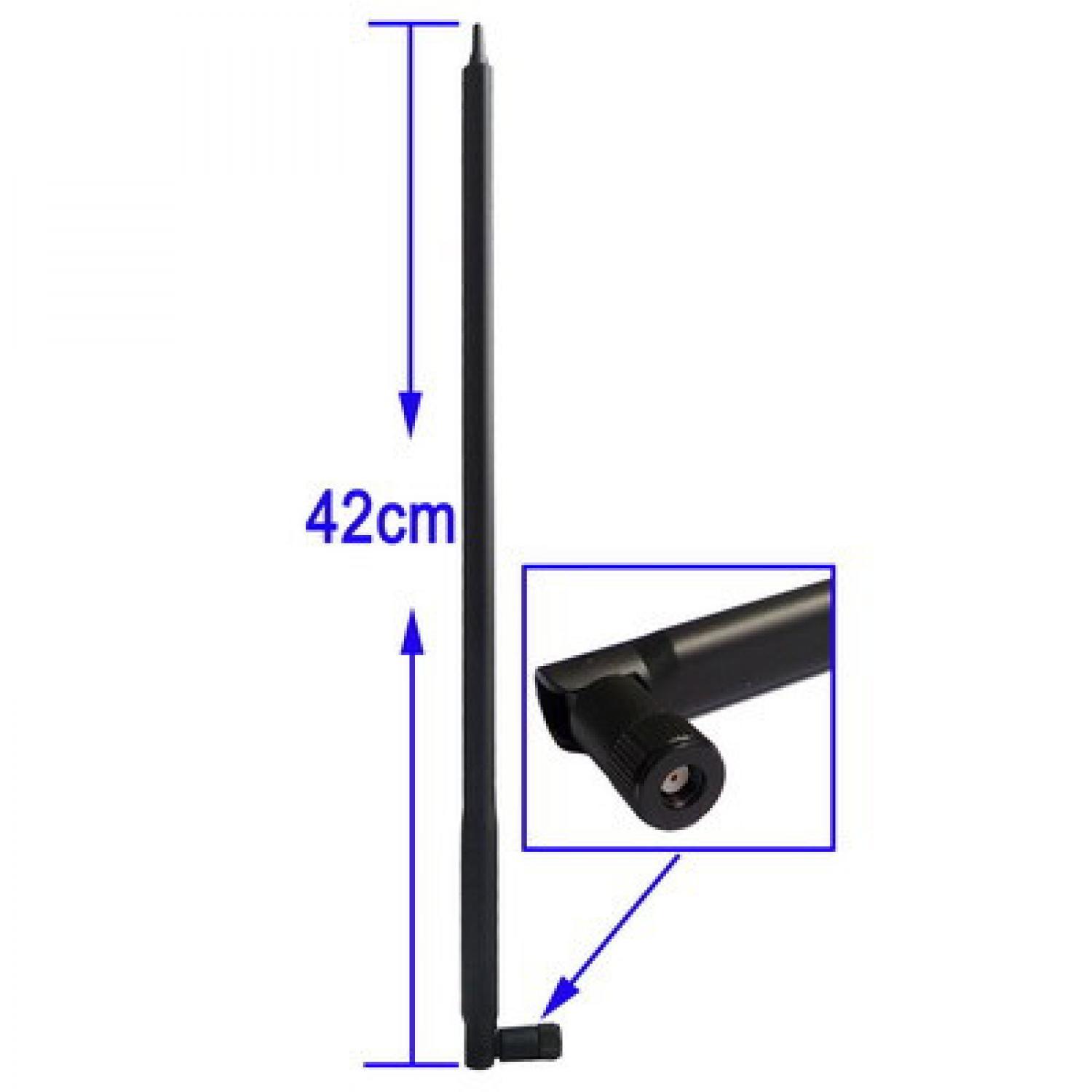 Rimas Antenna for Router Network 2.4GHz 22dbi RP-SMA - Hitam Antena Router Network Wifi Berkualitas