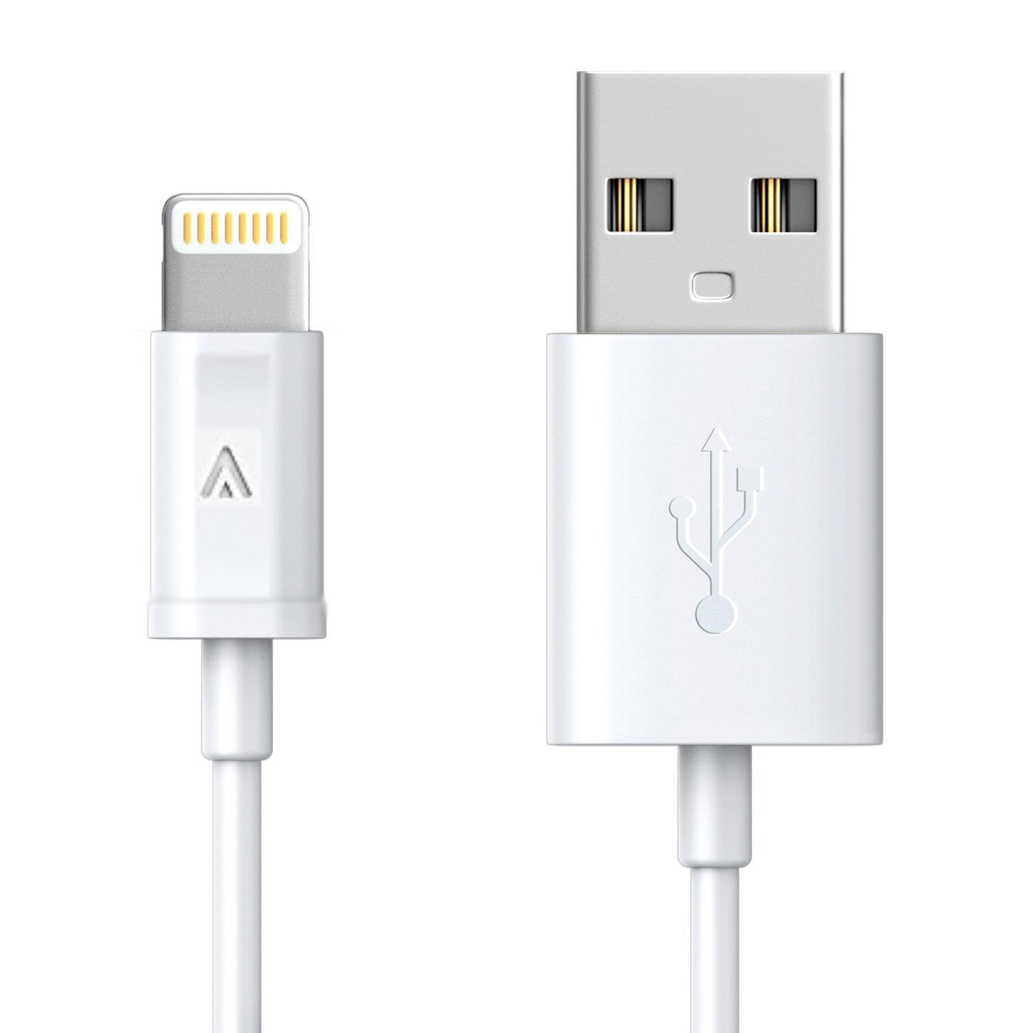 Kabel Data Charger 3 Meter High Speed Lightning USB for Apple iPhone iPad Mini 2 3 4 5 iPhone 5 5S 6S SE 7 8 X + Plus - Putih