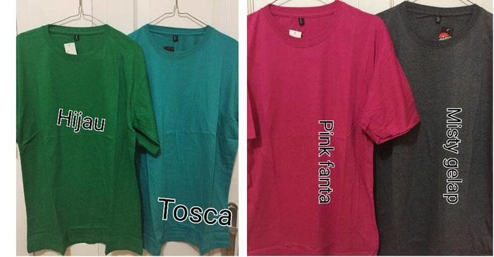 PROMO TERLARIS - Kaos Tshirt Baju Polos Cotton Combed 30S SAblon Digital Manual Murah