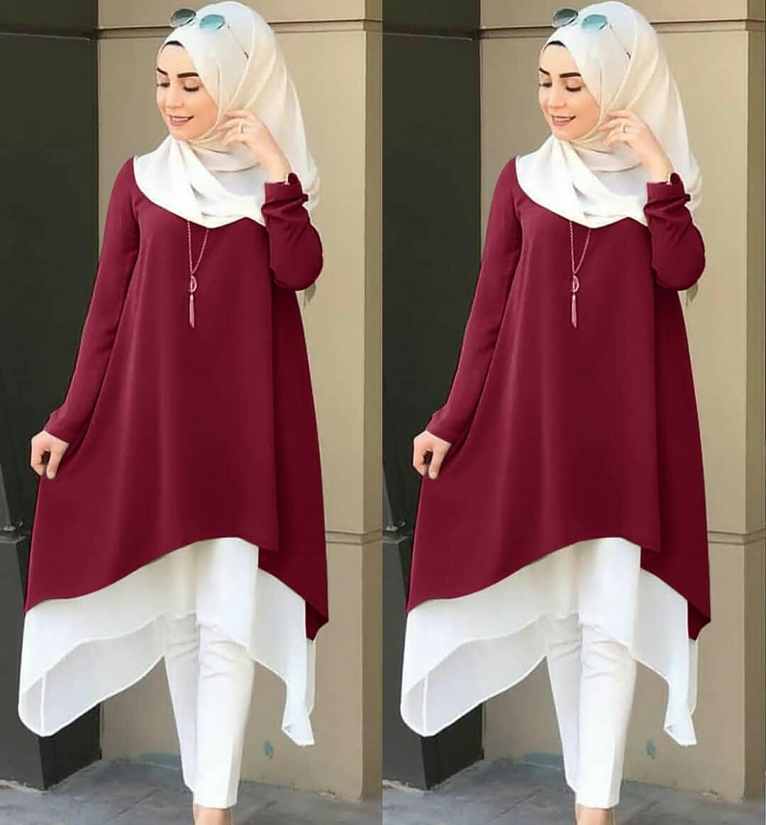 Baju Original Muslim Termurah MCL KALITA TUNIK Modern Baju Gamis Panjang Wanita Pakaian Cewek Gaun Muslimah Hijab Fashion Perempuan Casual Terbaru Tahun 2018