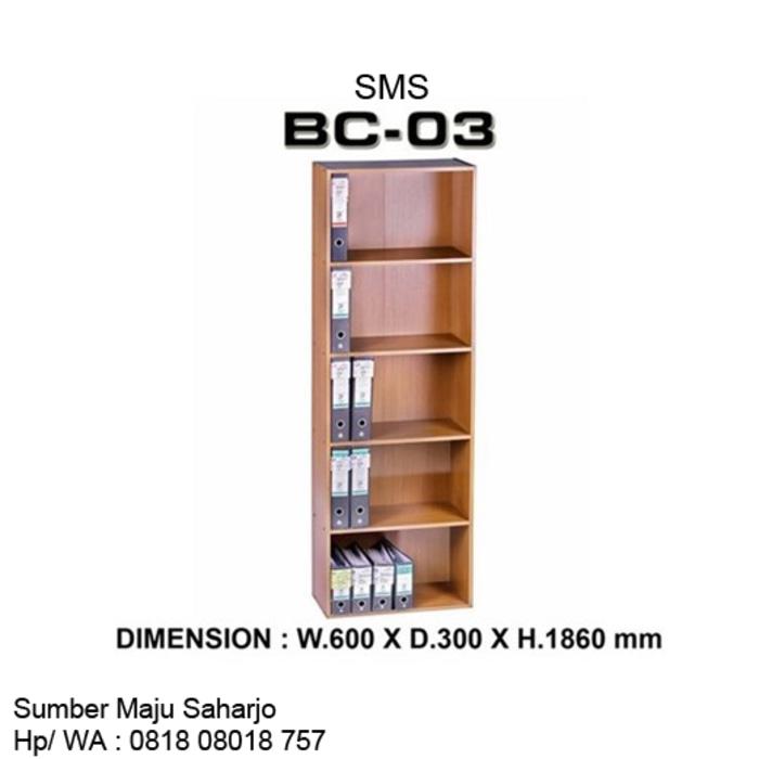 Promo Lemari Buku File Arsip Kantor Rak Odner SMS BC 03 TANPA PINTU MURAH Original