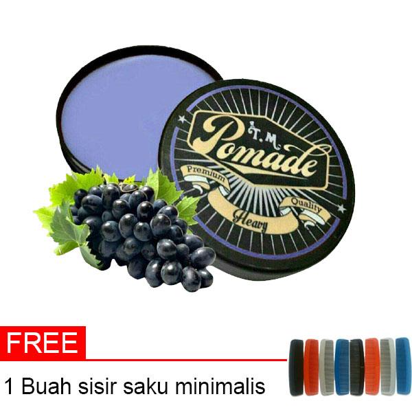Minyak Rambut Oil Based TM Pomade Aroma Buah Anggur Ungu 60 Gram Hard
