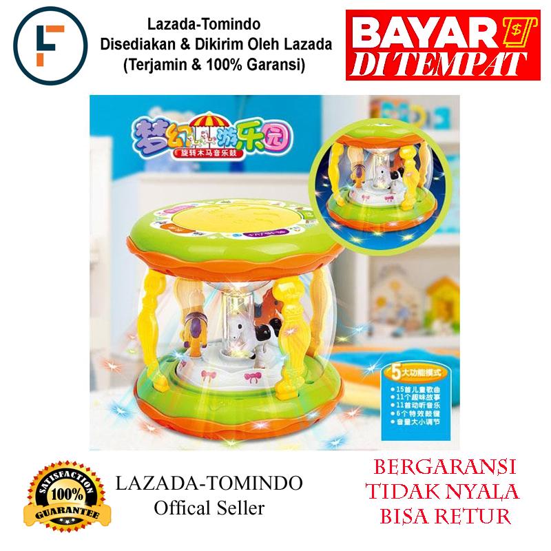 Tomindo Toys Merry Go Round Music Drum - Mainan Drum Musik
