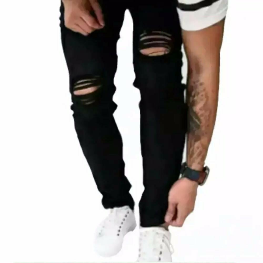 WIKIE CLOTHING / / Celana Jeans Pria Slim Fit / Skinny Jeans - Hitam [Produk Category Celana Jeans Pria / Jeans Strecth /Jeans Pria Sobek / Jeans Pria Ripped