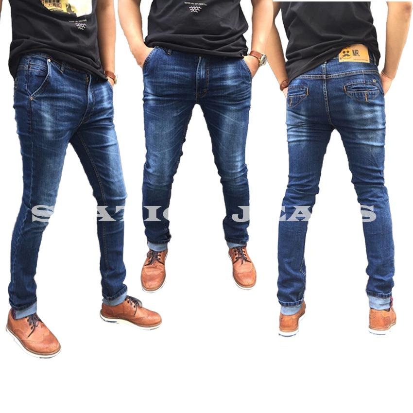 Celana Jeans Pria fit Skinny Straitch Lentur Branded BhetSeller