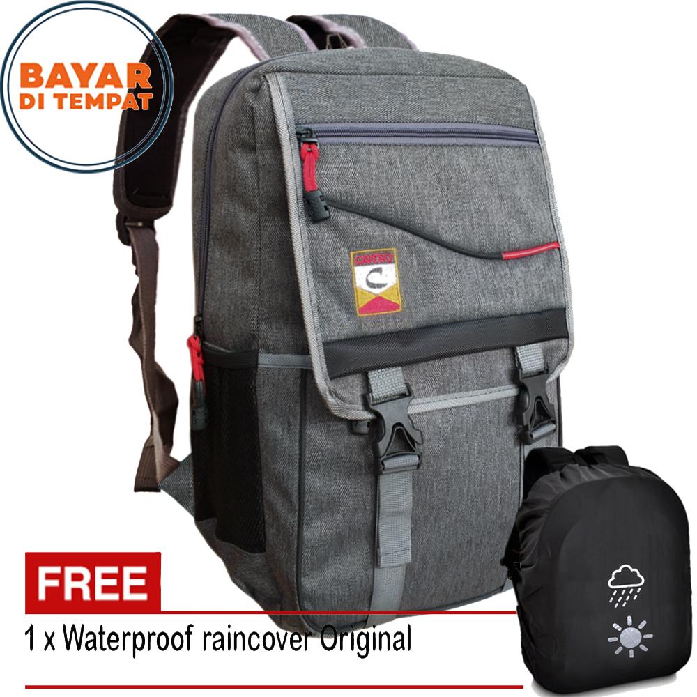 Tas Pria C-050118 Tas Ransel Pria Tas Wanita Tas Ransel Wanita Tas Punggung Tas Laptop Tas Korea Tas Ransel Korea Tas Sekolah Tas Kerja Tas Wanita Terbaru Tas Wanita Korea Tas Gunung 40l Tas Pria Ransel Tas Wanita Murah Original - Grey + Raincover