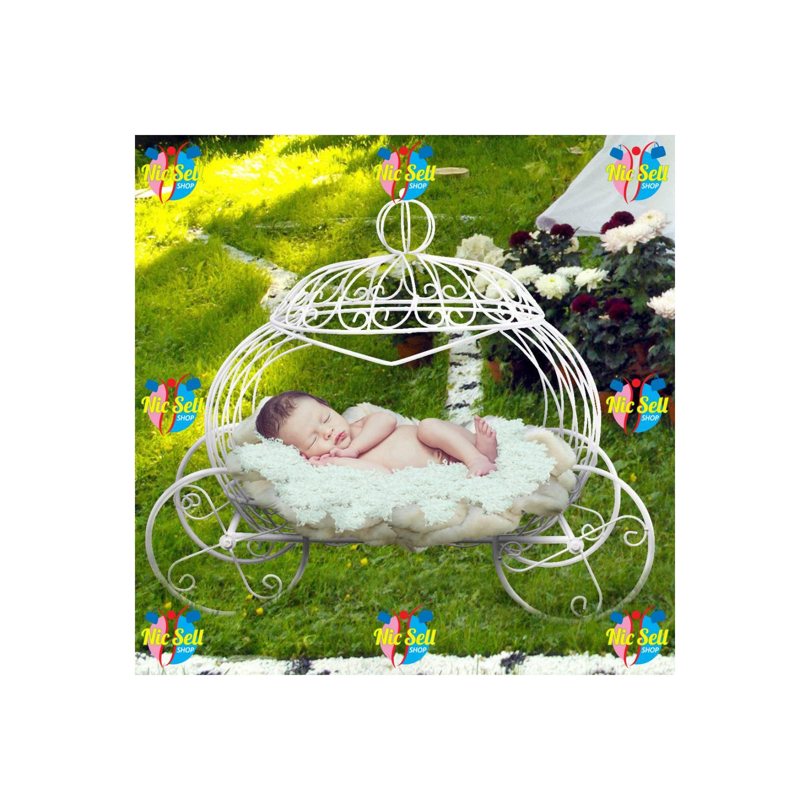 Kereta Kuda Cinderella Carriage Properti Foto Bayi PR012