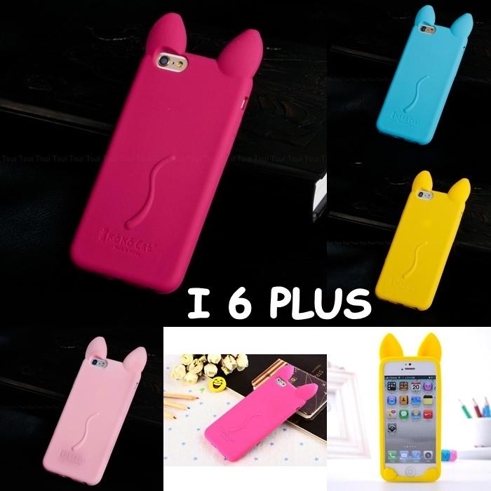 KOKO CAT KOREA Cute Ear Cat soft silicone Case For IPhone 6 6S PLUS