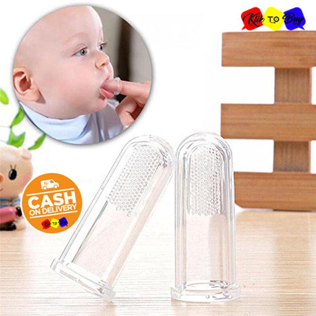 KTB Baby Tooth Brush / Sikat Gigi Bayi Finger Toothbrush Soft Silicone Gigitan Baby Bayi -