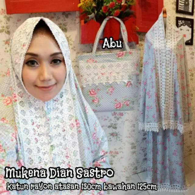 MUKENA DISTRO (DIAN SASTRO) RENDA GIPER CANTIK (MINT)
