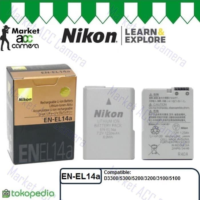Battery Nikon EN-EL14a/ENEL14a (D3100/D3200/D3300/D5100/D5200/D5300) TERLARIS