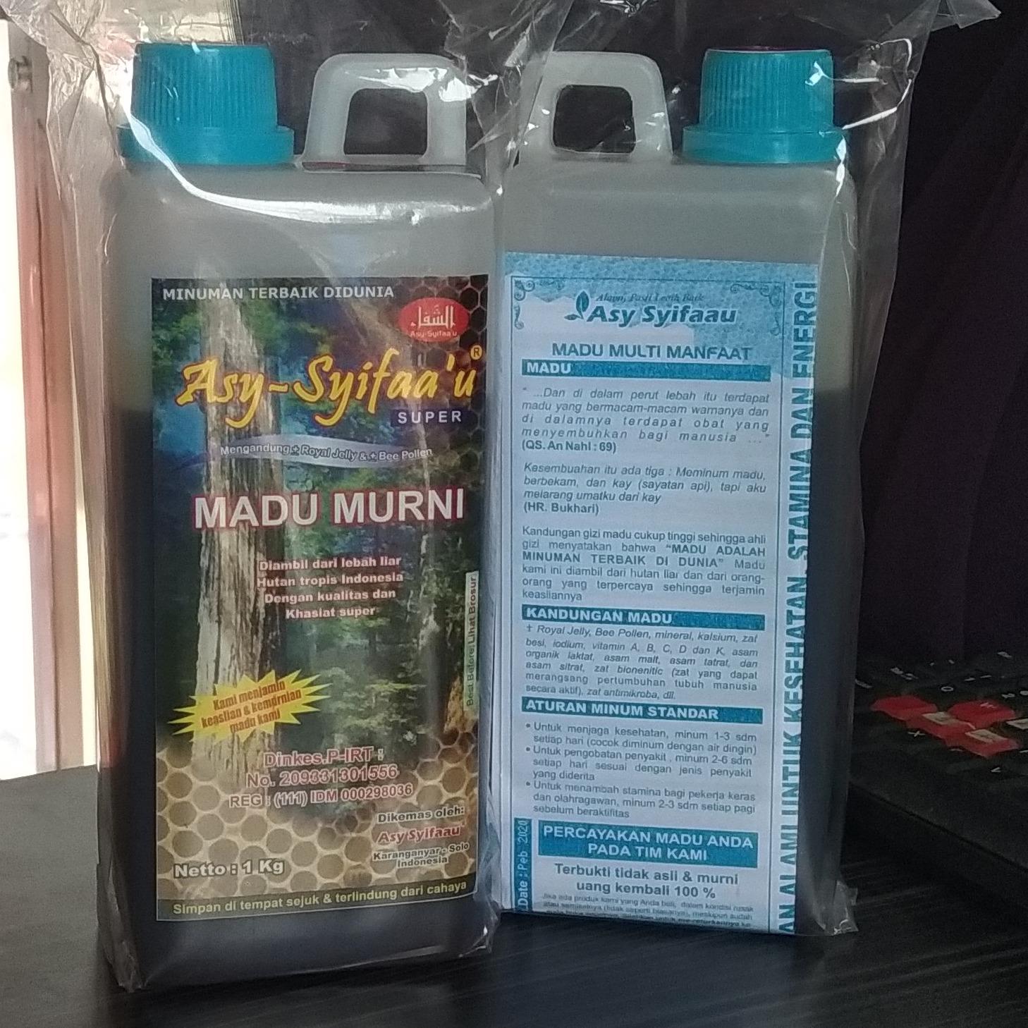 Asy-Syifaa'u Madu Murni Palembang 1kg