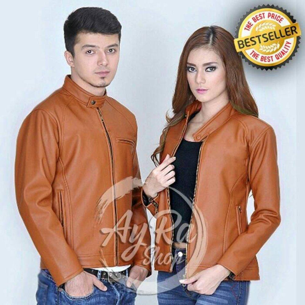Jaket Pasangan Couple Keren Motor Semi Kulit di lapak Grosir Jaket Kulit Garut grosirjaketkulitgarut