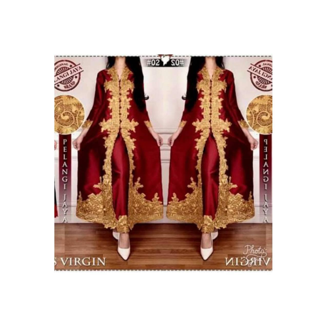 TERLARIS Set. Abaya Virgin Taveta Bordir Pelangi Jaya TERMURAH